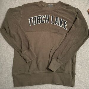 Michigan Torch Lake Green Sweater